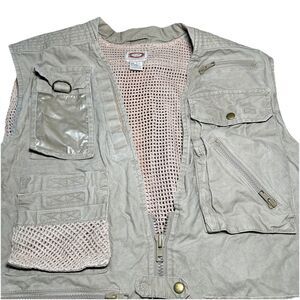 Vintage 1986 Banana Republic Men’s L Khaki‎ Safari Outdoor Utility Vest Gorpcore